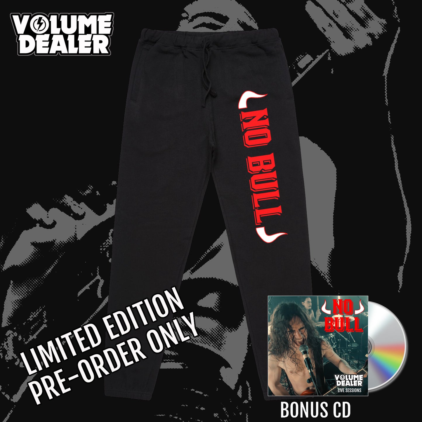 NO BULL BLACK TRACKIES - LIMITED EDITION PRE-ORDER ONLY