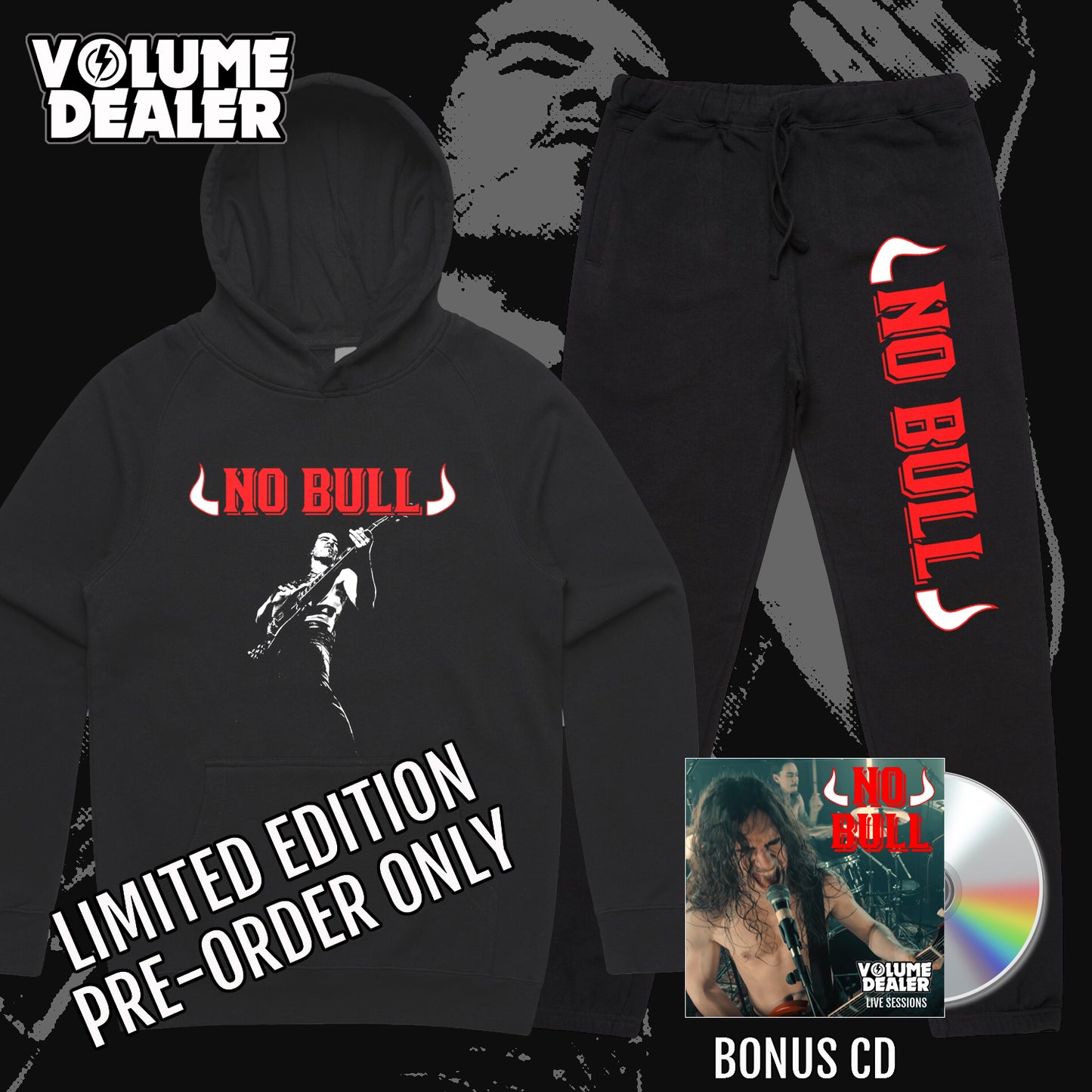 NO BULL PULLOVER HOODIE AND TRACKIES BUNDLE - LIMITED EDITION PRE-ORDER ONLY