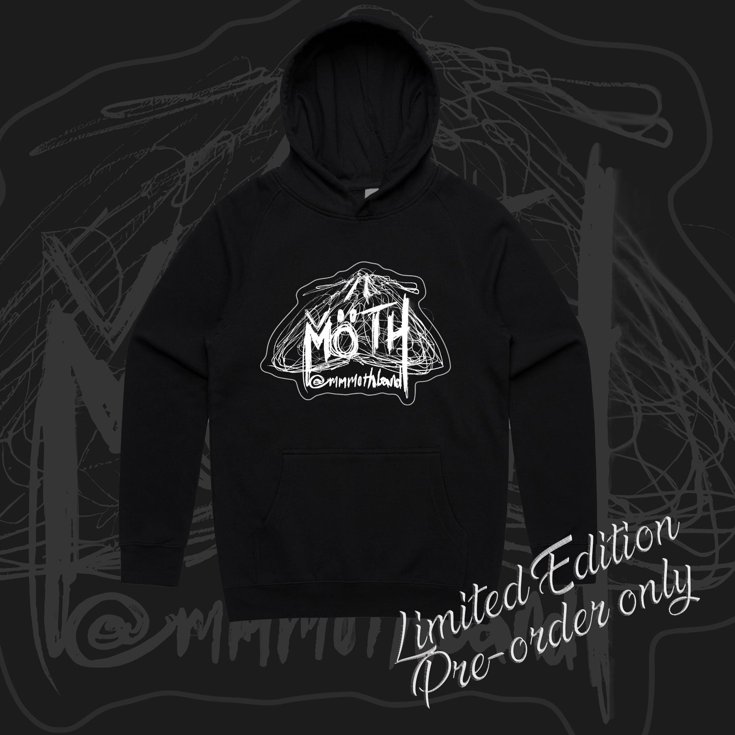 MOTH - PULLOVER LOGO HOODIE