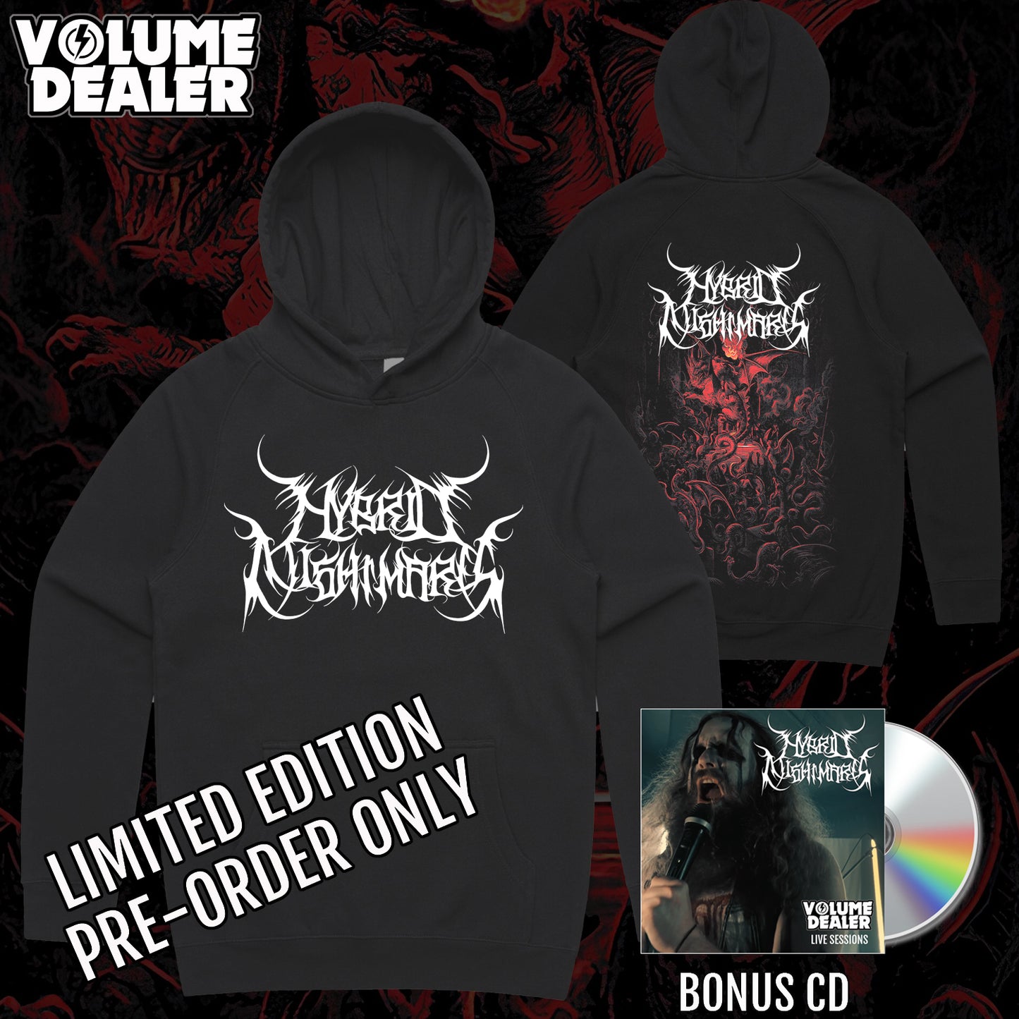 HYBRID NIGHTMARES PULLOVER HOODIE - LIMITED EDITION PRE-ORDER ONLY