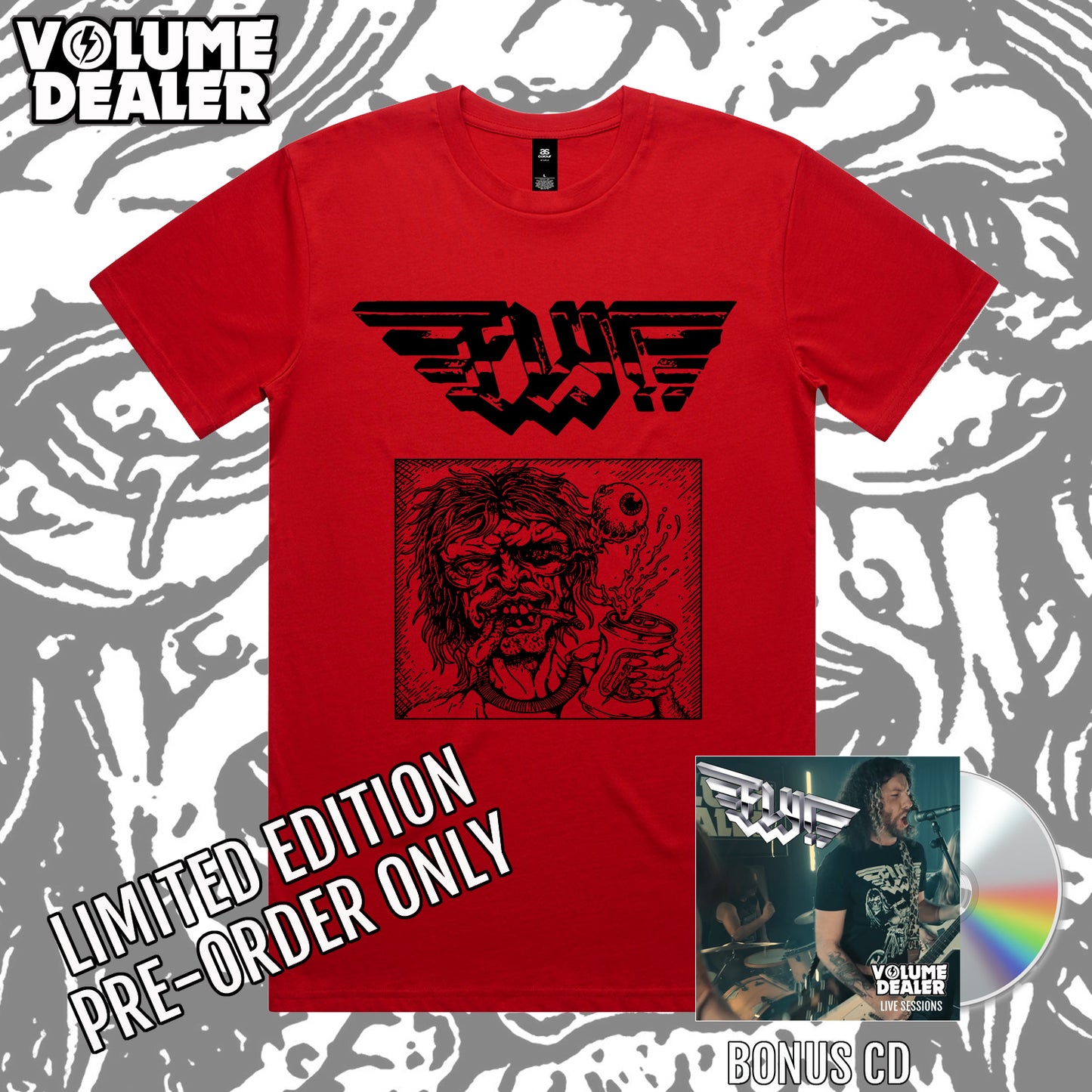 FLY! RED MENS T-SHIRT - PRE-ORDER - LIMITED EDITION PRE-ORDER ONLY