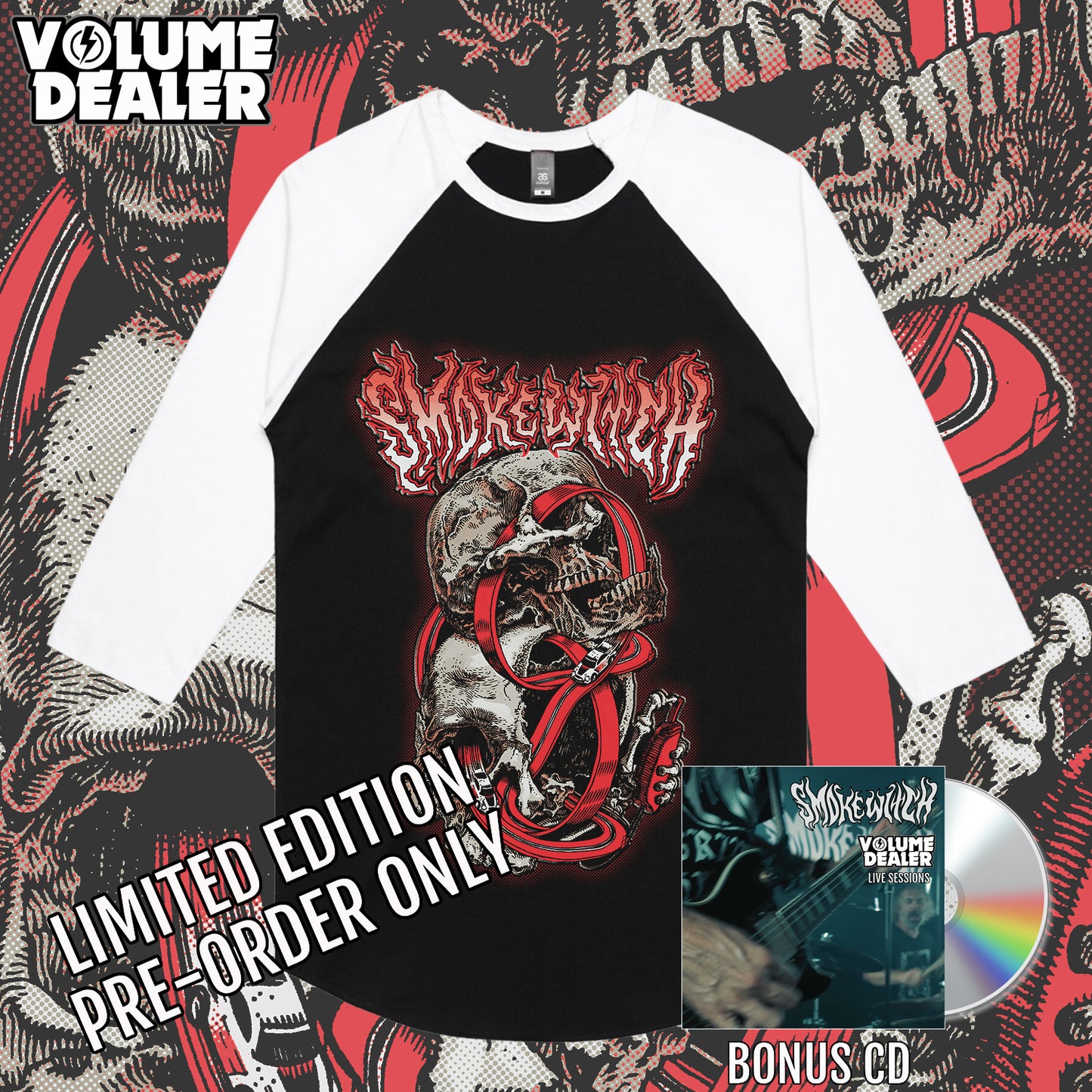 SMOKE WITCH BASEBALL TEE - LIMITED EDITION PRE-ORDER ONLY