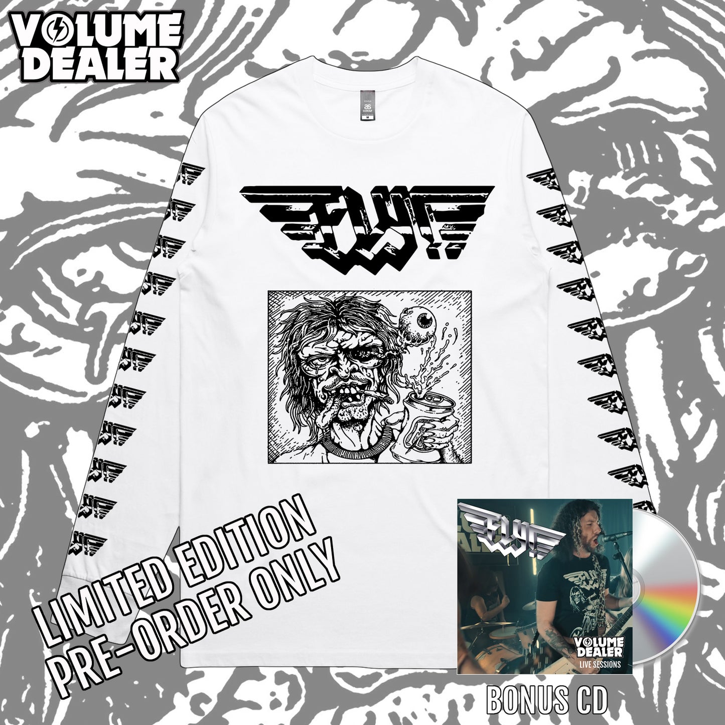 FLY! WHITE LONGSLEEVE TEE - LIMITED EDITION PRE-ORDER ONLY (Copy)
