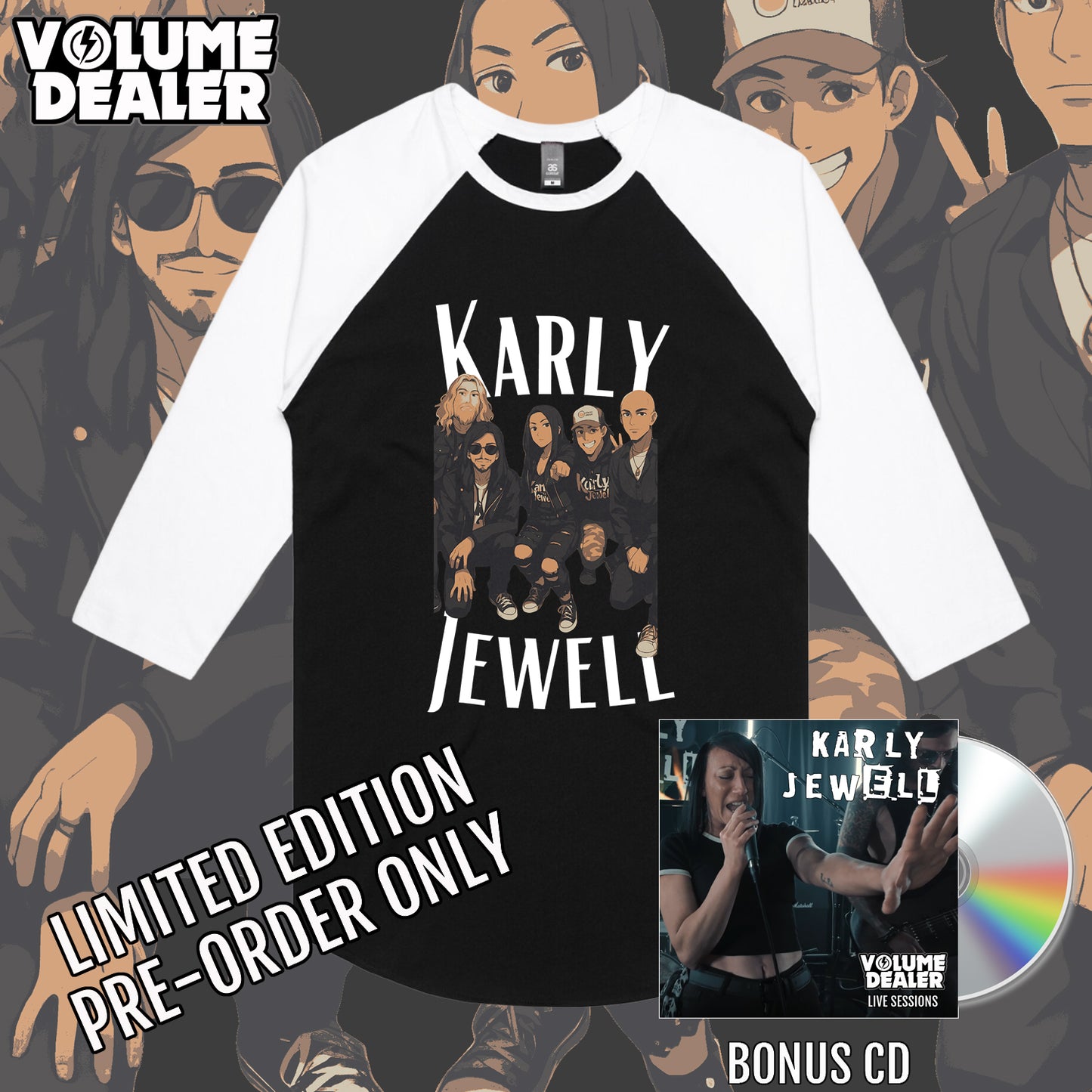 KARLY JEWELL BASEBALL TEE - LIMITED EDITION PRE-ORDER ONLY