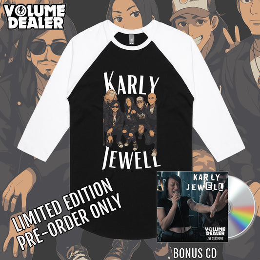 KARLY JEWELL BASEBALL TEE - LIMITED EDITION PRE-ORDER ONLY
