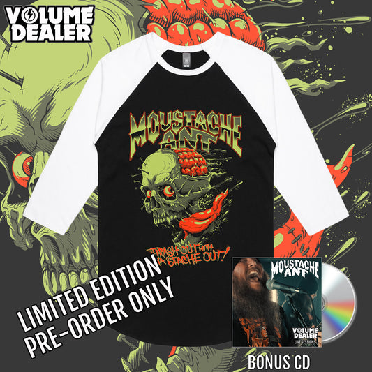 MOUSTACHE ANT BASEBALL TEE - LIMITED EDITION PRE-ORDER ONLY