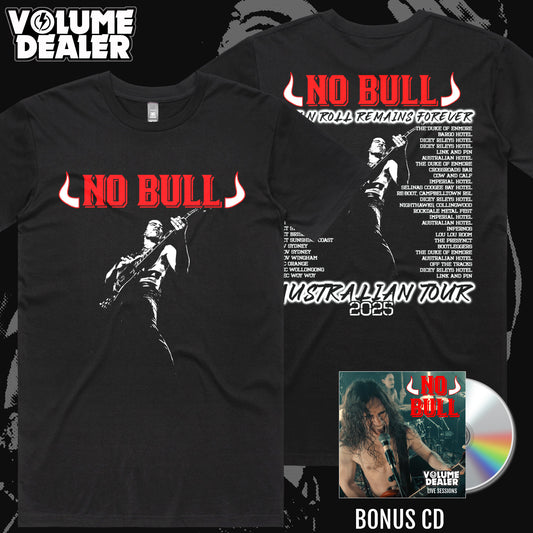 NO BULL - BLACK MENS T-SHIRT - PRE-ORDER