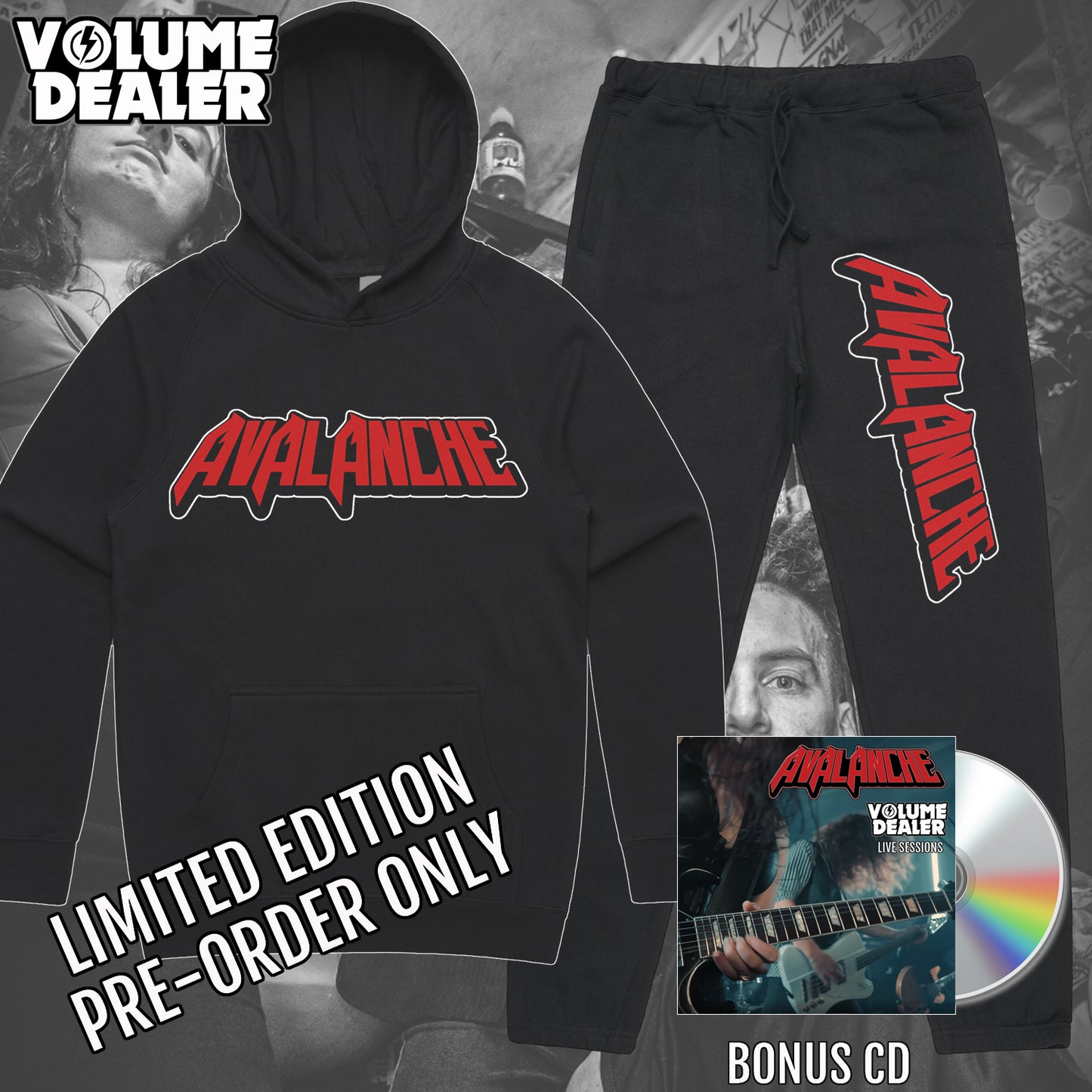 AVALANCHE PULLOVER HOODIE AND TRACKIES BUNDLE - LIMITED EDITION PRE-ORDER ONLY
