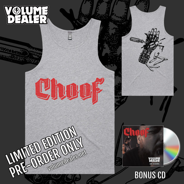 CHOOF MENS GREY SINGLET - LIMITED EDTION PRE-ORDER ONLY – VOLUME DEALER