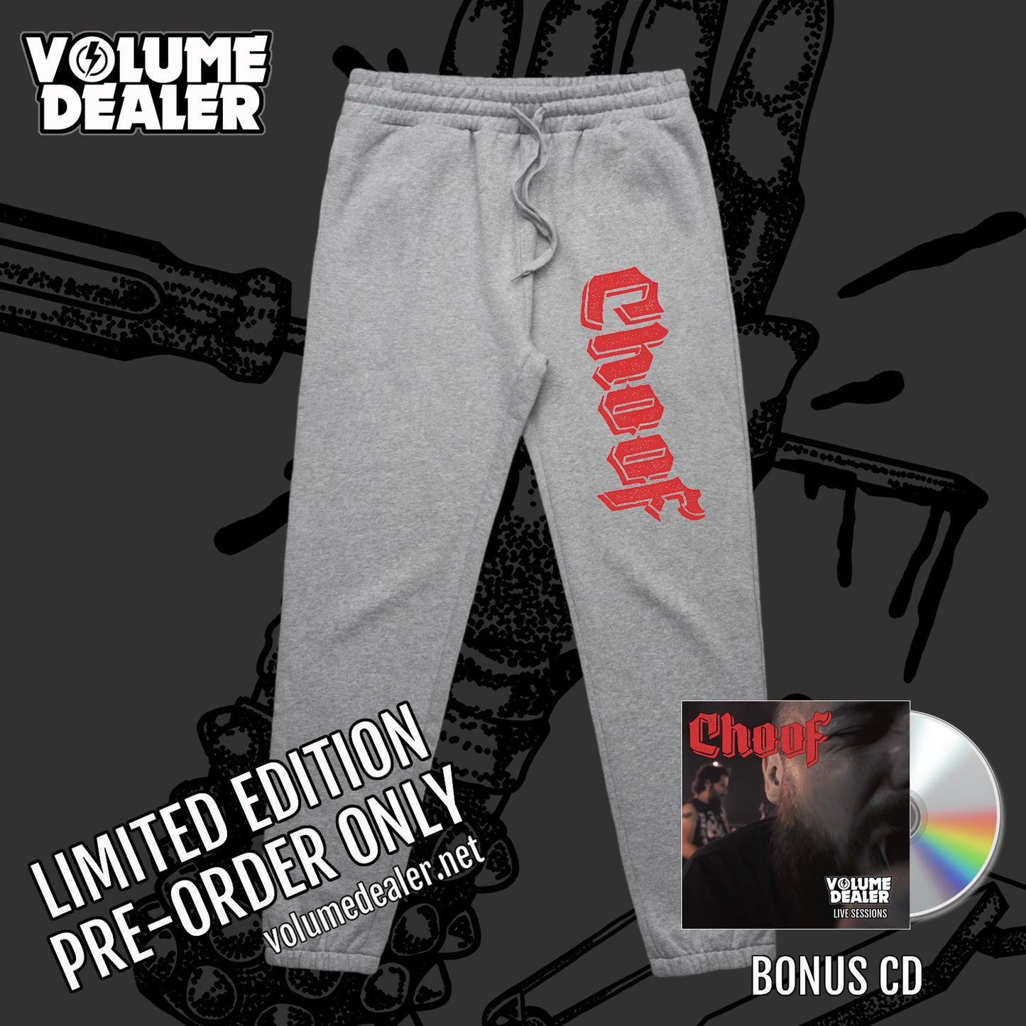 CHOOF GREY TRACKIES - LIMITED EDITION PRE-ORDER ONLY