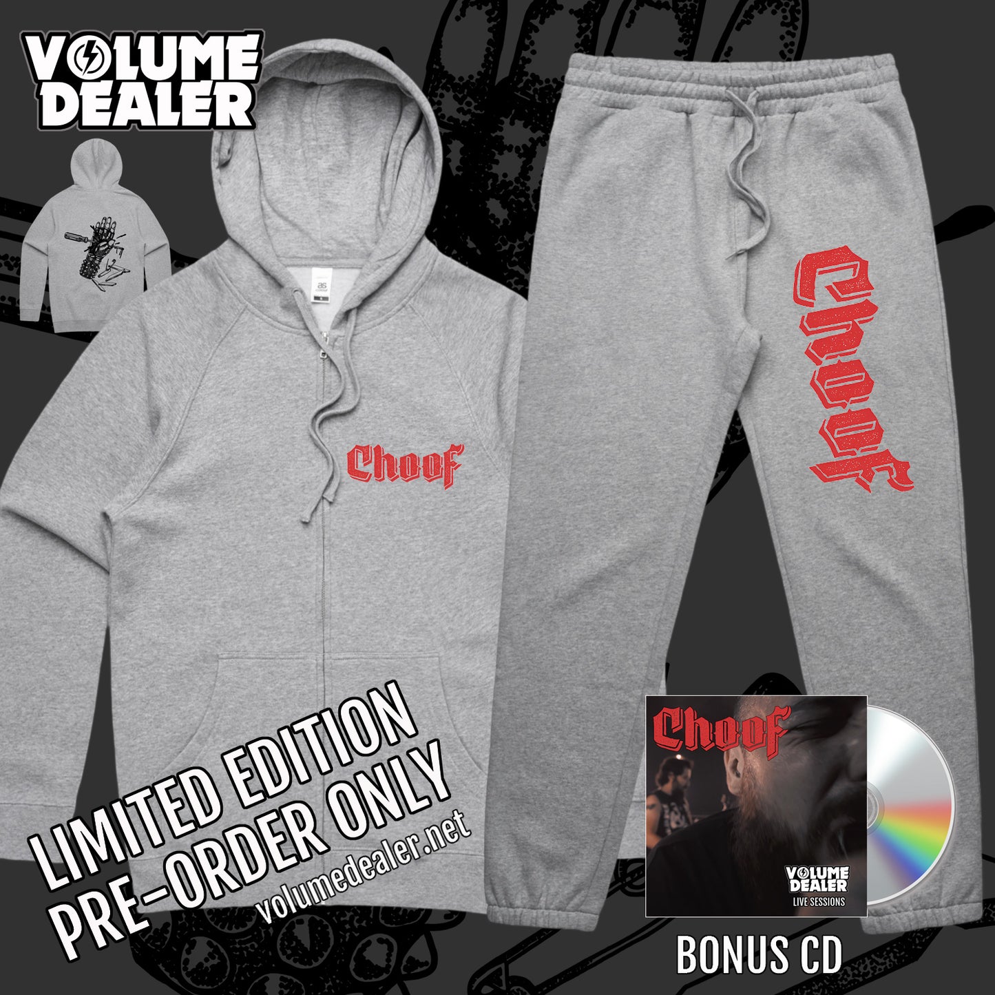 CHOOF ZIP HOODIE AND TRACKIES BUNDLE - LIMITED EDITION PRE-ORDER ONLY