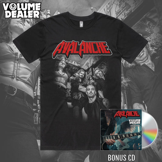 AVALANCHE BLACK MENS T-SHIRT - PRE-ORDER
