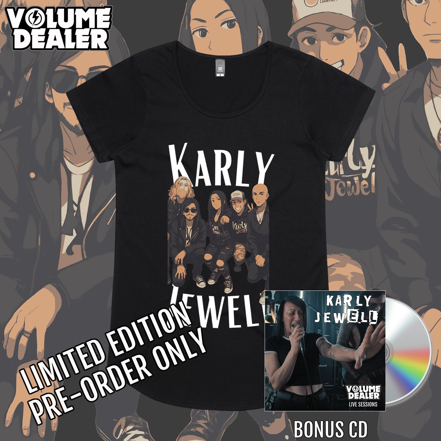 KARLY JEWELL GIRLS  SHORT SLEEVED T-SHIRT - LIMITED EDITION PRE-ORDER ONLY