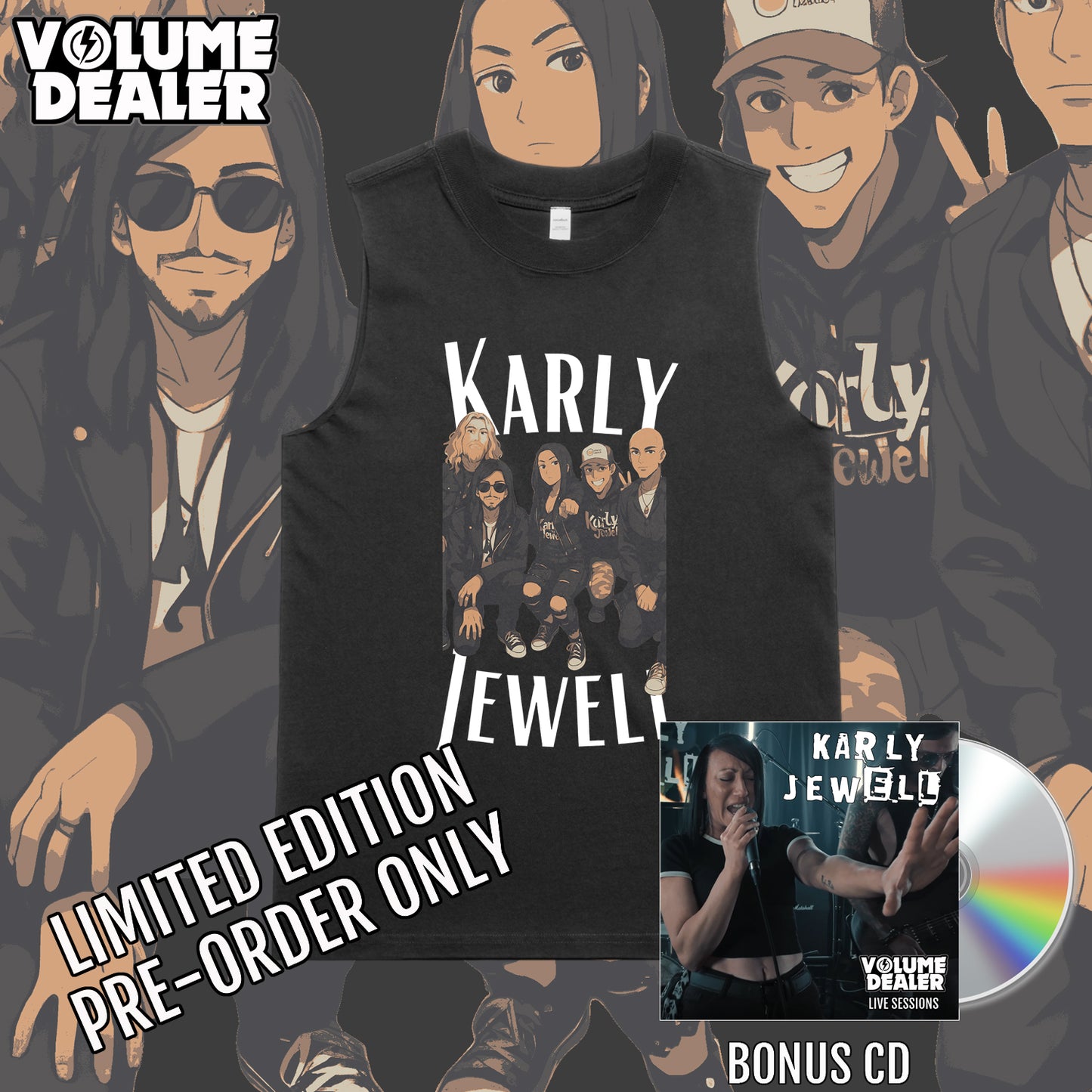 KARLY JEWELL GIRLS FADED TANK - LIMITED EDITION PRE-ORDER ONLY