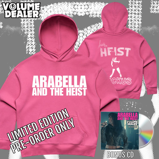 ARABELLA AND THE HEIST WOMENS PINK PULOVER HOOD - LIMITED EDITION PRE-ORDER ONLY