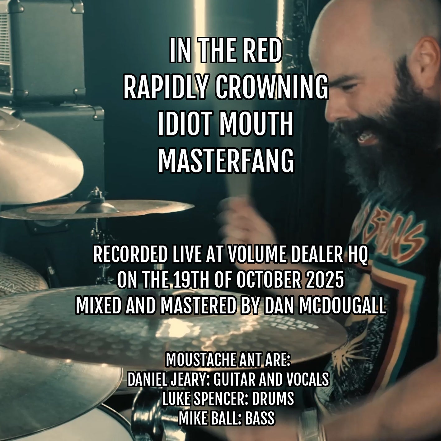 MOUSTACHE ANT BLACK LONGSLEEVE TEE - LIMITED EDITION PRE-ORDER ONLY