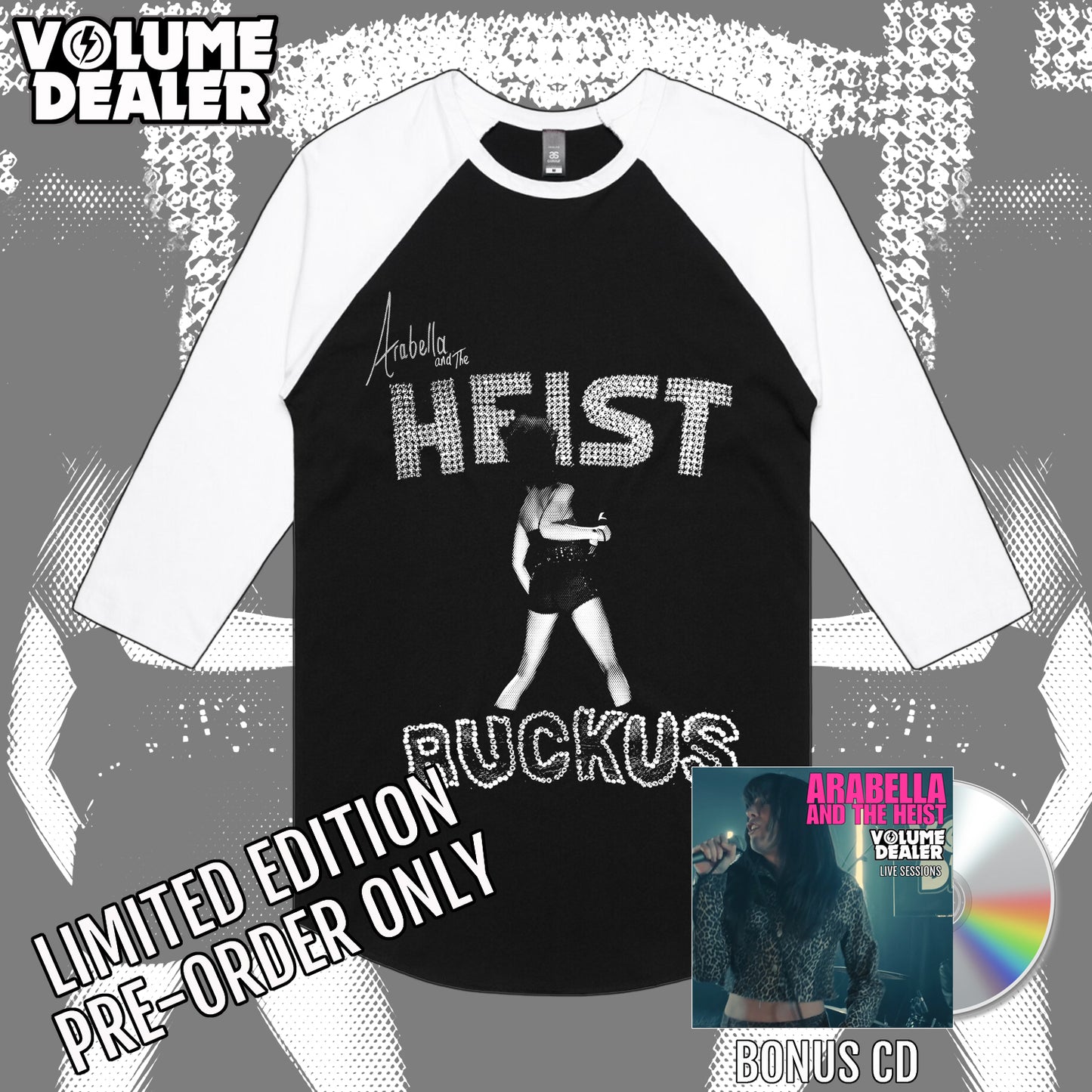 ARABELLA AND THE HEIST BASEBALL TEE - LIMITED EDITION PRE-ORDER ONLY