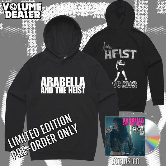 ARABELLA AND THE HEIST BLACK MENS PULLOVER HOODIE - LIMITED EDITION PRE-ORDER ONLY