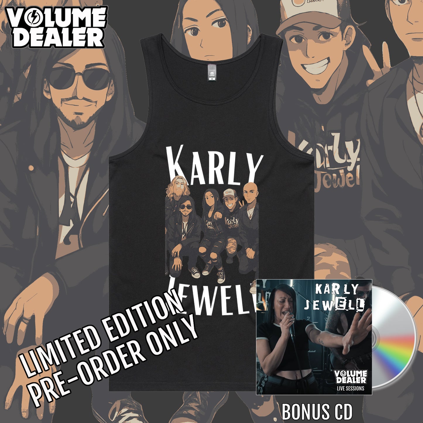 KARLY JEWELL MENS SINGLET - LIMITED EDTION PRE-ORDER ONLY