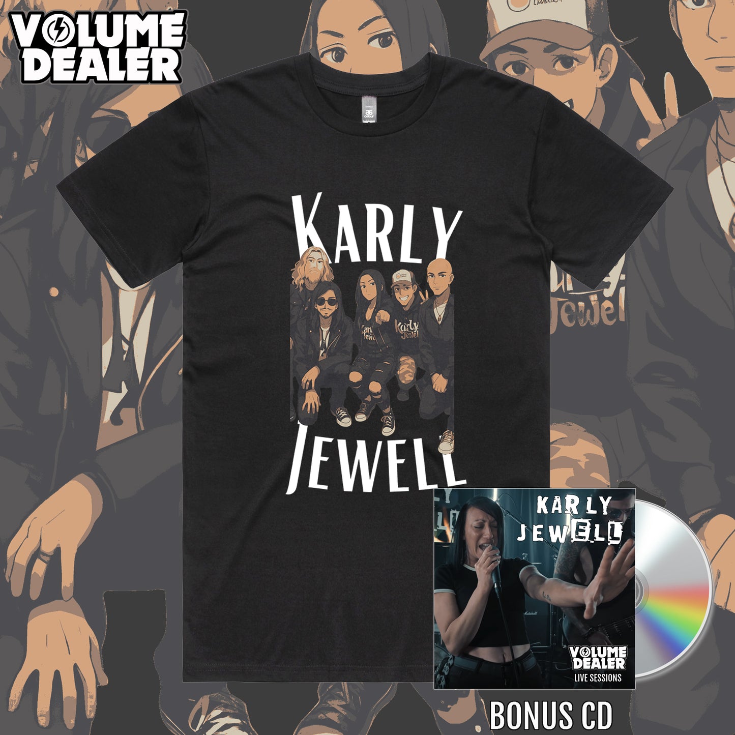 KARLY JEWELL - BLACK MENS T-SHIRT - PRE-ORDER