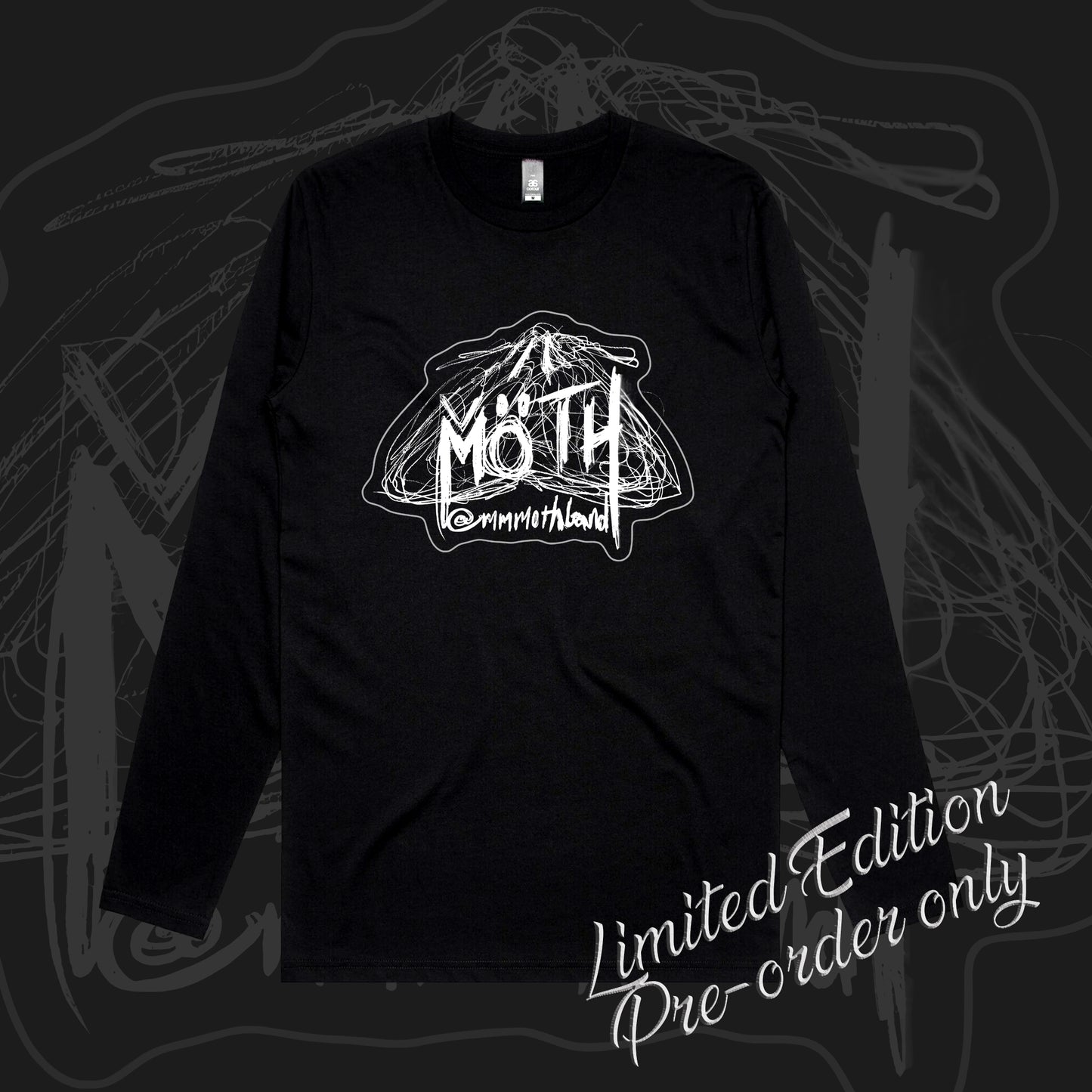 MOTH - LONG SLEEVED LOGO TEE