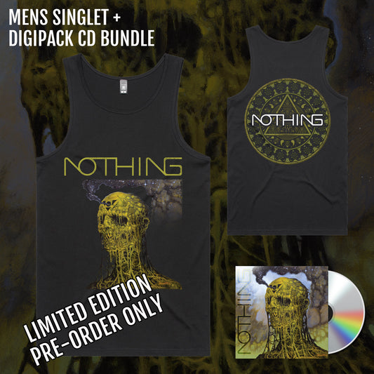 NOTHING MENS BLACK SINGLET AND ALBUM BUNDLE - LIMITED EDITION PRE-ORDER ONLY