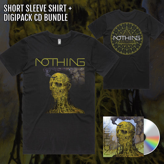 NOTHING BLACK SHORT SLEEVED T-SHIRT AND ALBUM BUNDLE - PRE-ORDER