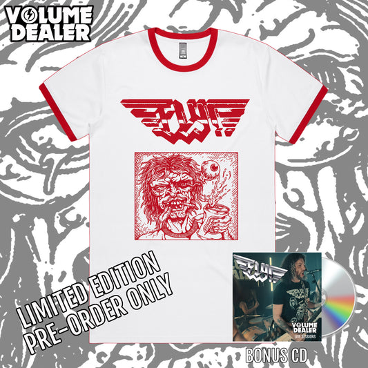 FLY WHITE/RED RINGER TEE - LIMITED EDITION PRE-ORDER ONLY