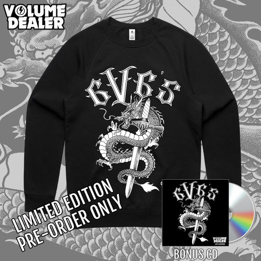 THE 6V6'S BLACK CREW NECK JUMPER - LIMITED EDITION PRE-ORDER ONLY