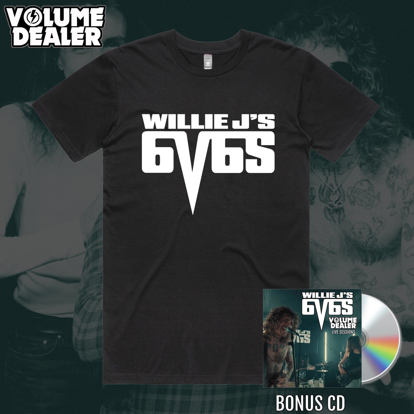 WILLIE J'S BLACK SHORT SLEEVED LOGO T-SHIRT - LIMITED EDTION PRE-ORDER ONLY