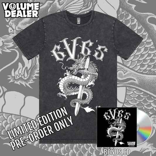 THE 6V6'S STONEWASH SHORT SLEEVED T-SHIRT - LIMITED EDITION PRE-ORDER ONLY